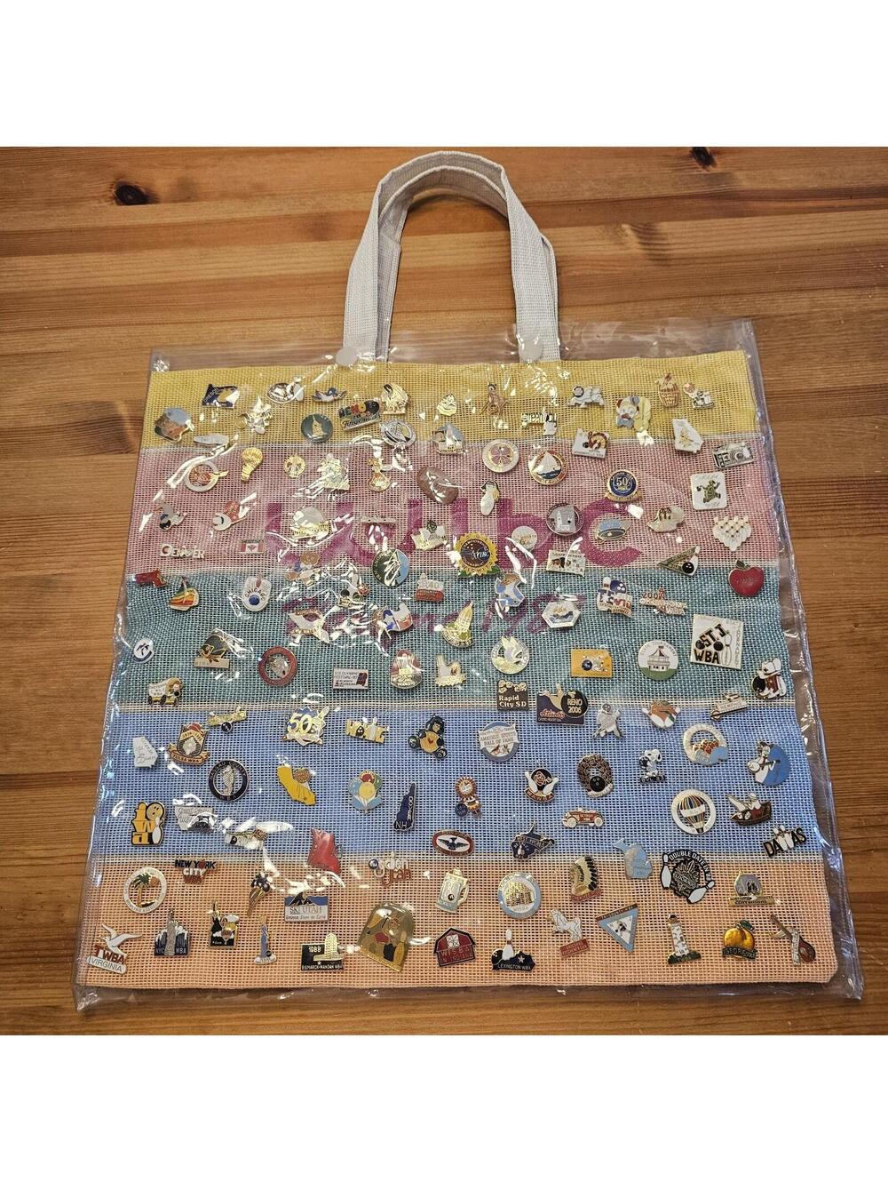 Vintage WBL Bowling Lapel Pin Collection 1987–2007 | 250+ Pins | Hartford Bag